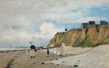 Ladda upp bild till gallerivisning, Poster &quot;Plagen i Villerville&quot; av Richard Bergh
