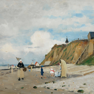 Poster "Plagen i Villerville" av Richard Bergh