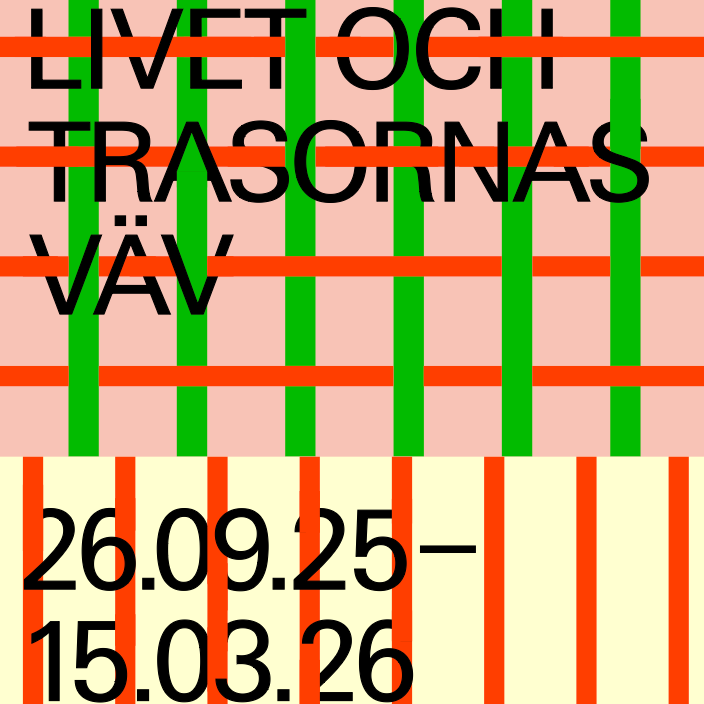 Poster till utställningen Livet och trasornas väv