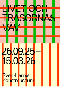 Poster till utställningen Livet och trasornas väv
