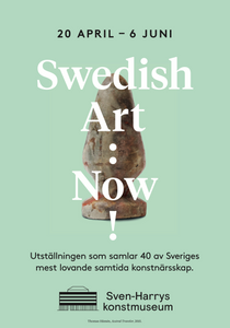 Utställningsposter till "Swedish Art: Now!"