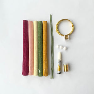 DIY-kit för pappersblomkrans